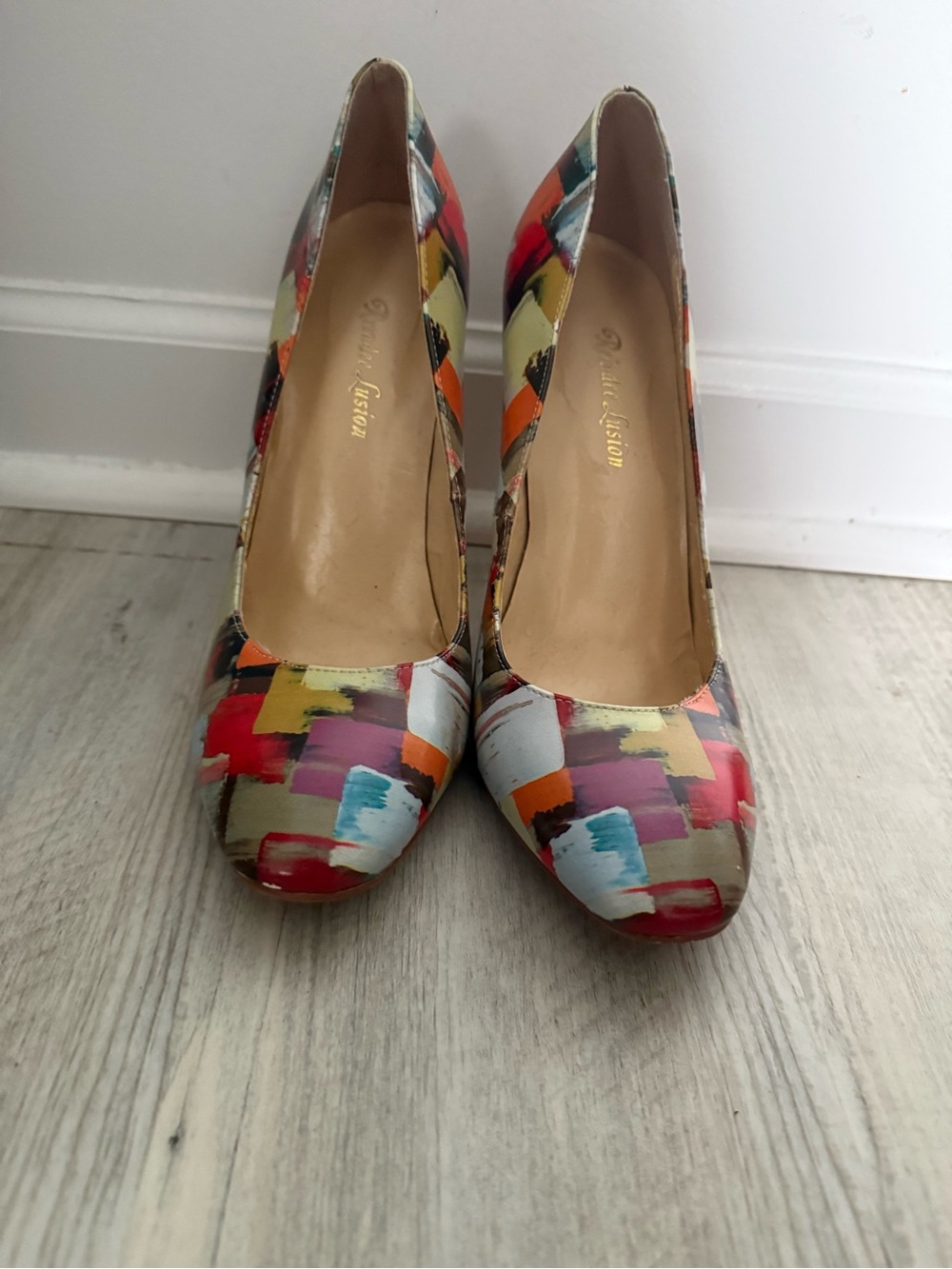 Painted Brushstroke Multi-Color Pumps by